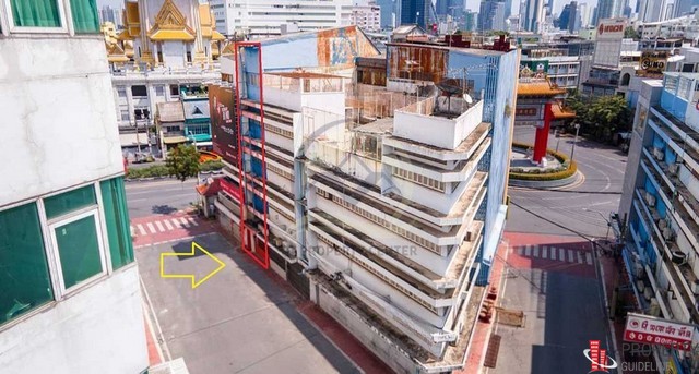 ตึก 4ชั้น 5 คูหา มีชั้นลอย มีดาดฟ้า (ห้องมุม) วงเวียนโอเดียน