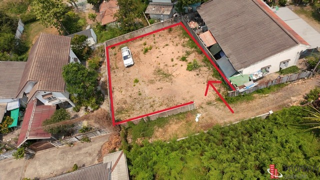 ขายที่ดิน100ตรว.ถนนบันเทิงวัดเชิงเขาล้อมรั้วแล้วถมดินแล้ว09851362