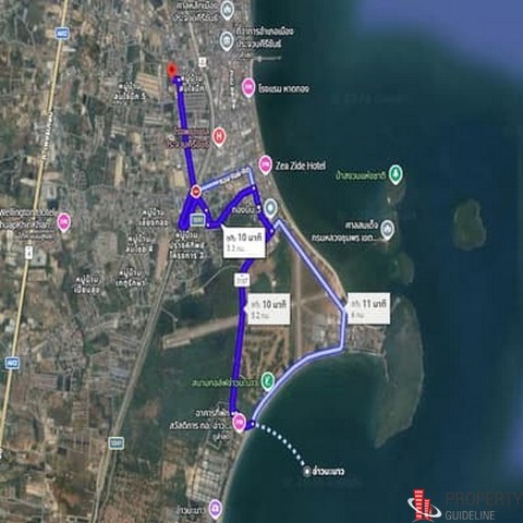 ขายที่ดิน 4 ไร่ 37.5 ตรว. เมืองประจวบคีรีขันธ์ ใกล้อ่าวมะนาว 